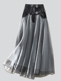 Women's Layered Tulle Patchwork A-line Skirt