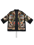 Women's Loong Embroidered Lace-Up Ethnic Style Jacket