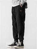 Spring Autumn Men's Casual Ankle Tie Cargo Pants