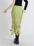 Fashion Polka Dot Tassel Candy Color Skirt for Women