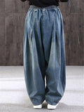 Loose Casual Retro Wide Leg Jeans With Pockets