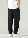 Chinese Style Embroidered Corduroy Pants for Male