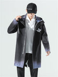 Men's Oversized Jacket with Dragon and Crane Print