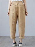 Elastic Waist Casual Durable Pants for Women