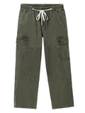 Men's Spring Casual Drawstring Multi-Pocket Cargo Pants