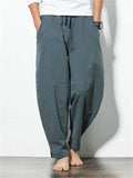 Casual Cozy Drawstring Linen Pants for Men