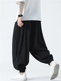 Men's Harajuku Baggy Braided Drawstring Harem Pants