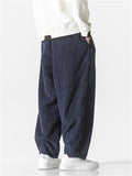 Men's Autumn Oversized Warm Corduroy Harem Pants