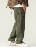 Men's Spring Casual Drawstring Multi-Pocket Cargo Pants