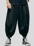 Oversized Ankle Band Lantern Pants for Male