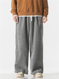 Men's Drawstring Trendy Youth Corduroy Pants