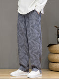 Elastic Waist Leisure Jacquard Trousers for Male