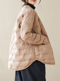 Popular Lightweight Solid Down Jacket for Ladies