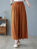 Summer Relaxed Linen Yoga Wide Leg Pants for Women