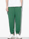 Men's Fashionable Two Color Checkered Pattern Pants