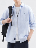 Men's Cozy Leisure Single-Breasted Stripe Shirt