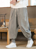 Men's Stylish Oversized Corduroy Ankle Tied Pants