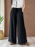 Women's Summer Comfortable Linen Yoga Wide Leg Pants