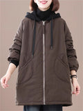 Women's Cold Winter Super Warm Windproof Hooded Cotton Overcoat