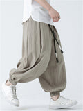 Men's Harajuku Baggy Braided Drawstring Harem Pants