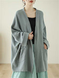 Ladies Zen Style Mid Length Open Front Jackets