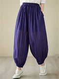 Women's Cotton Linen Zen Yoga Lantern Pants