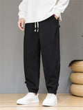 Men's Autumn Mini Square Corduroy Ankle Banded Pants