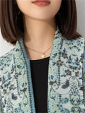 Vintage Ethnic Printed Cardigan Long Coat for Women