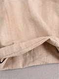 Summer Plain Loose Linen Pants for Women