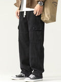 Men's Spring Casual Drawstring Multi-Pocket Cargo Pants