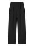 Women's Spring Vogue Smooth Floor Length Straight-Leg Pants