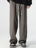 Men's 100% Cotton Simple Cozy Straight-Leg Long Pants