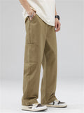 Men's Fashionable Casual Solid Straight Leg Pants