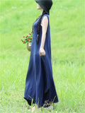 Holiday Picnic Simple Plain Dress for Women