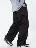 Men's Silky Textured Comfort Drawstring Cargo Pants