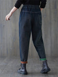 Women's Spring Regular & Winter Plush Lined Denim Pants