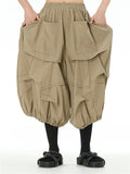 Women's Big Size Oversized Pleated Lantern Pants