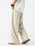 Male Summer Lightweight Basic Solid Color Casual Pants