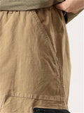 Male Zippered Pocket Comfort Drawstring Work Pants