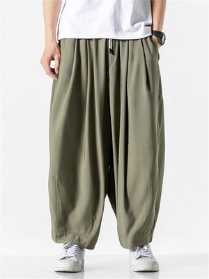 Men's Baggy Drawstring Lantern Pants