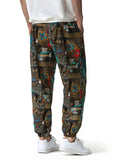 Personalized Printed Front Drawstring Men's Casual Jogger Sweatpants