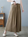 Summer Relaxed Linen Yoga Wide Leg Pants for Women