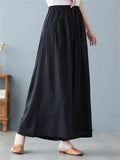 Summer Relaxed Linen Yoga Wide Leg Pants for Women