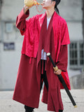 Male Chinese Ancient Costume Loose Fit Performance Outerwear