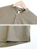 Men's Relaxed Comfortable Natural Cotton Linen Shirt