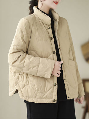 Literary Lightweight Cotton-padded Jackets for Women