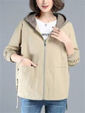 Ins Short Hooded Autumn Women Jackets