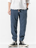 Men's Fashion Skinny Corduroy Pants for Autumn Winter