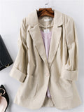 Cissot All-match Cotton Linen Comfy Jackets