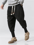 Winter Drawstring Thick Ankle-Banded Pants